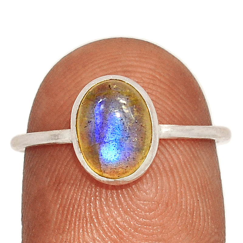 Small Plain - Blue Fire Labradorite Ring - BFLR1173