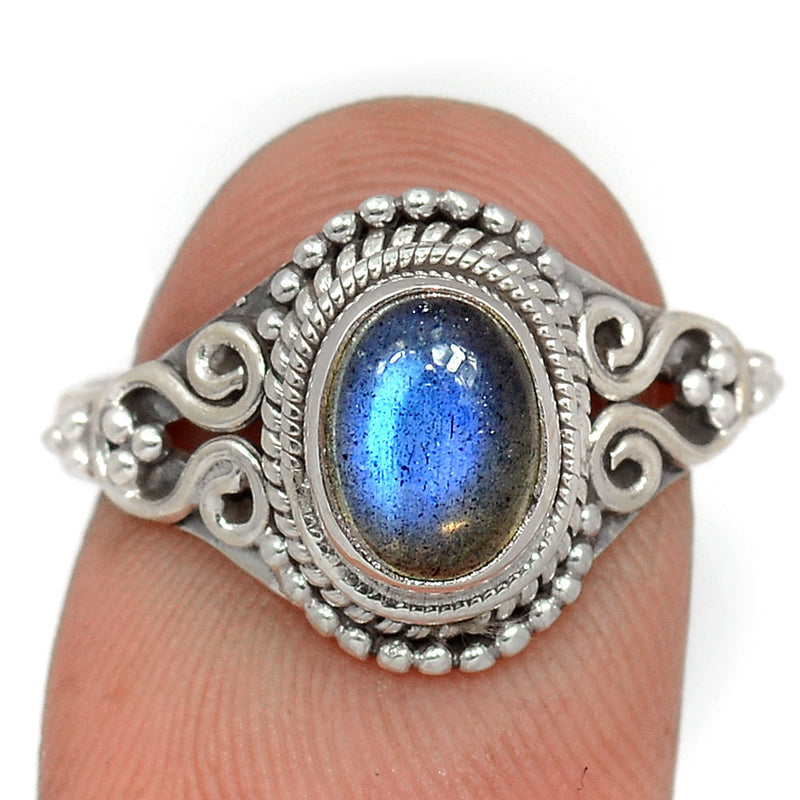 Small Filigree - Blue Fire Labradorite Ring - BFLR1210