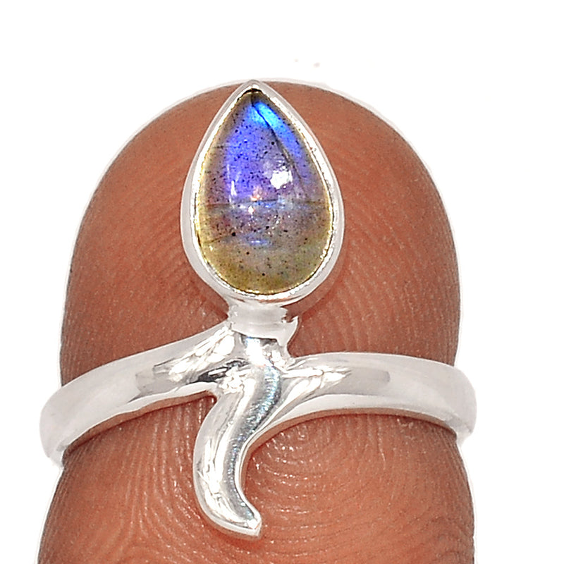 Small Plain - Blue Fire Labradorite Ring - BFLR1234