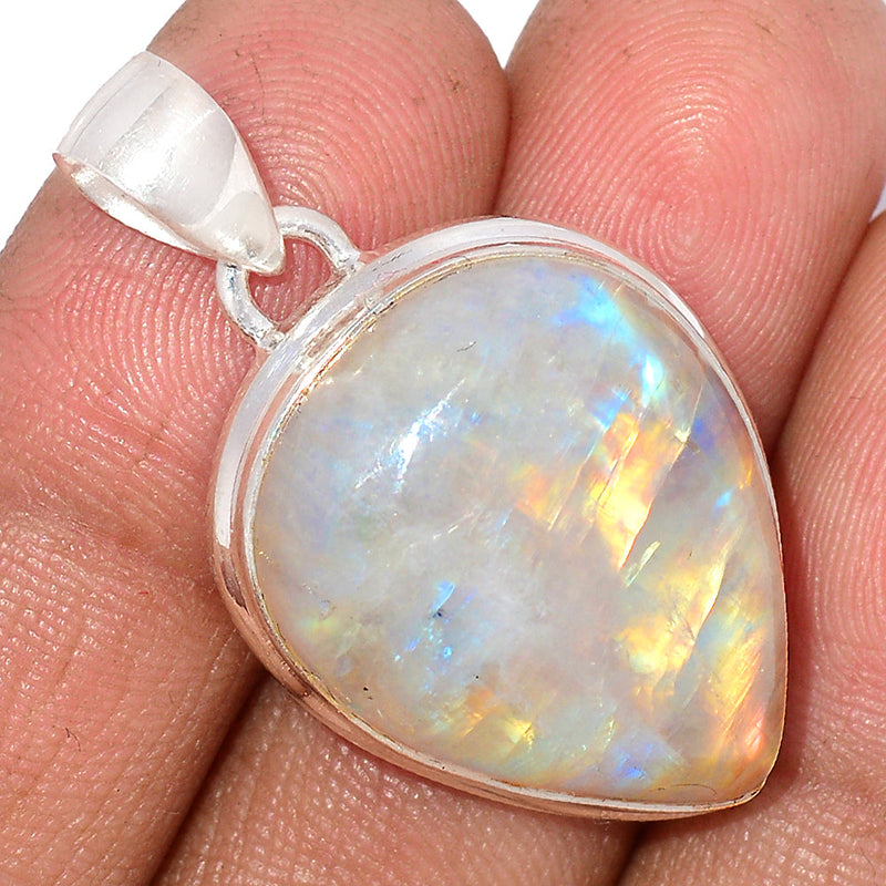 1.5" Blue Fire Moonstone Pendants - BFMP1988