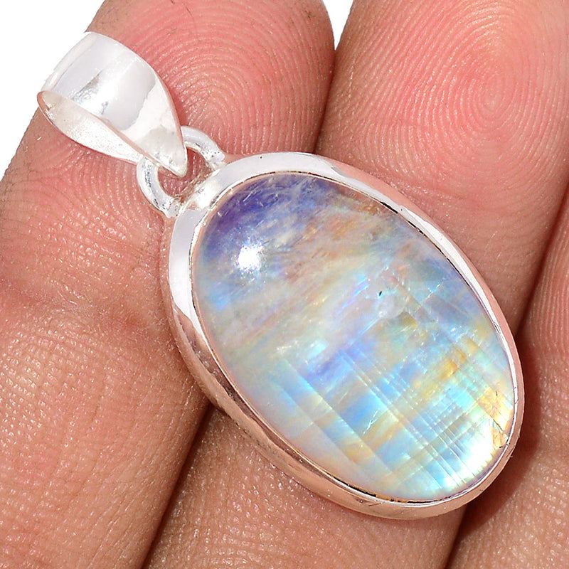 1.3" Blue Fire Moonstone Pendants - BFMP2057