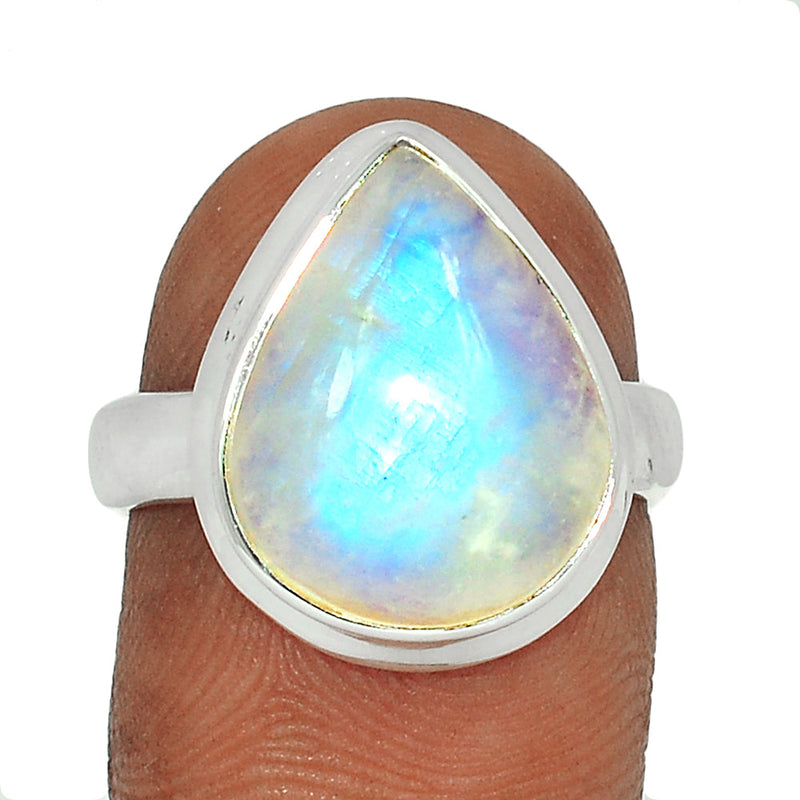 Blue Fire Moonstone Ring - BFMR3482