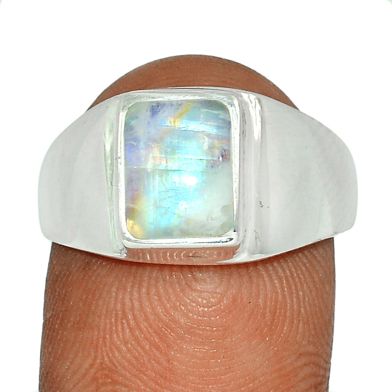 Solid - Blue Fire Moonstone Ring - BFMR3498