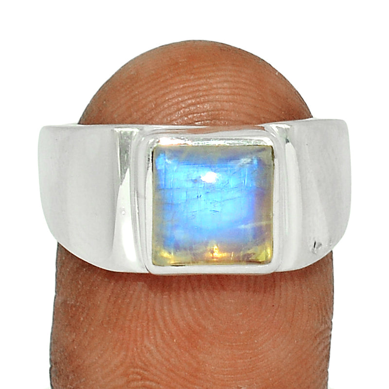 Solid - Blue Fire Moonstone Ring - BFMR3500