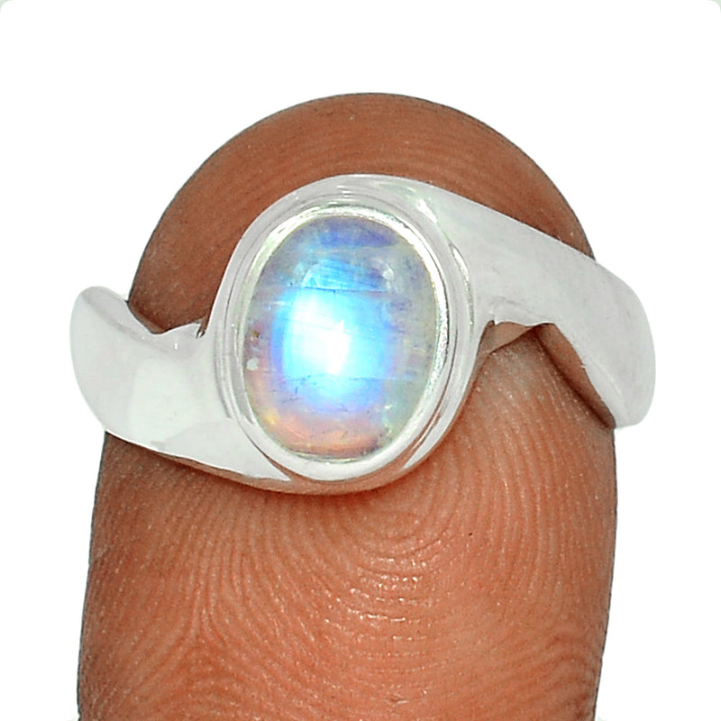 Solid - Blue Fire Moonstone Ring - BFMR3501