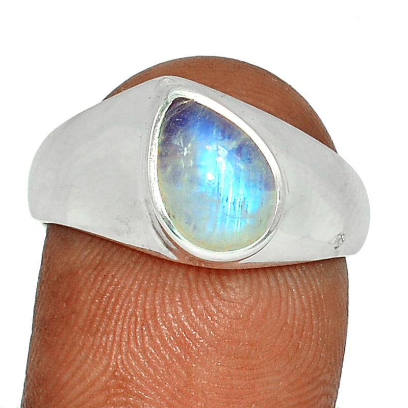 Solid - Blue Fire Moonstone Ring - BFMR3505