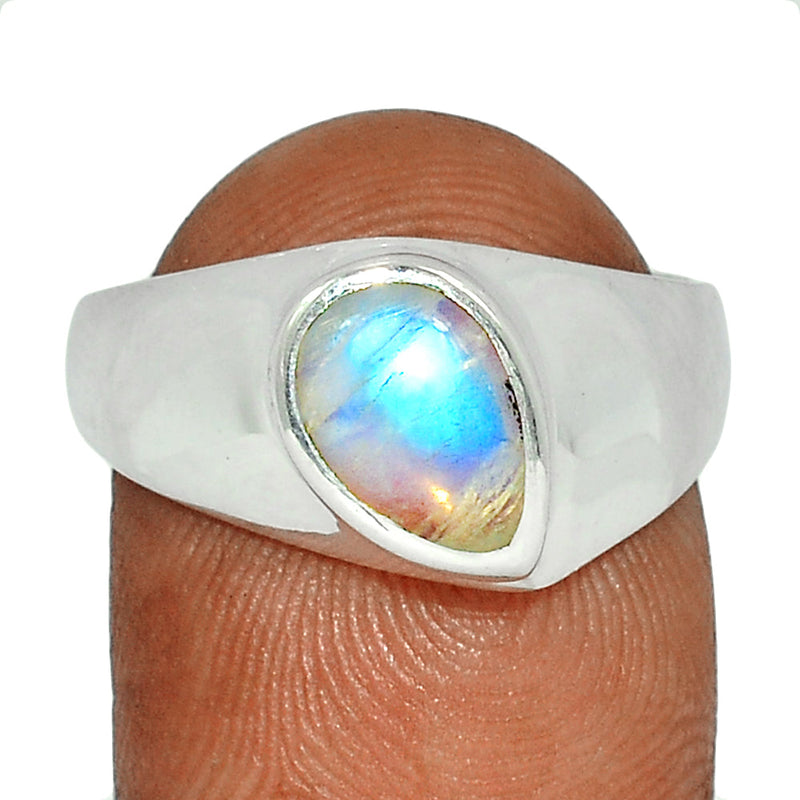 Solid - Blue Fire Moonstone Ring - BFMR3507