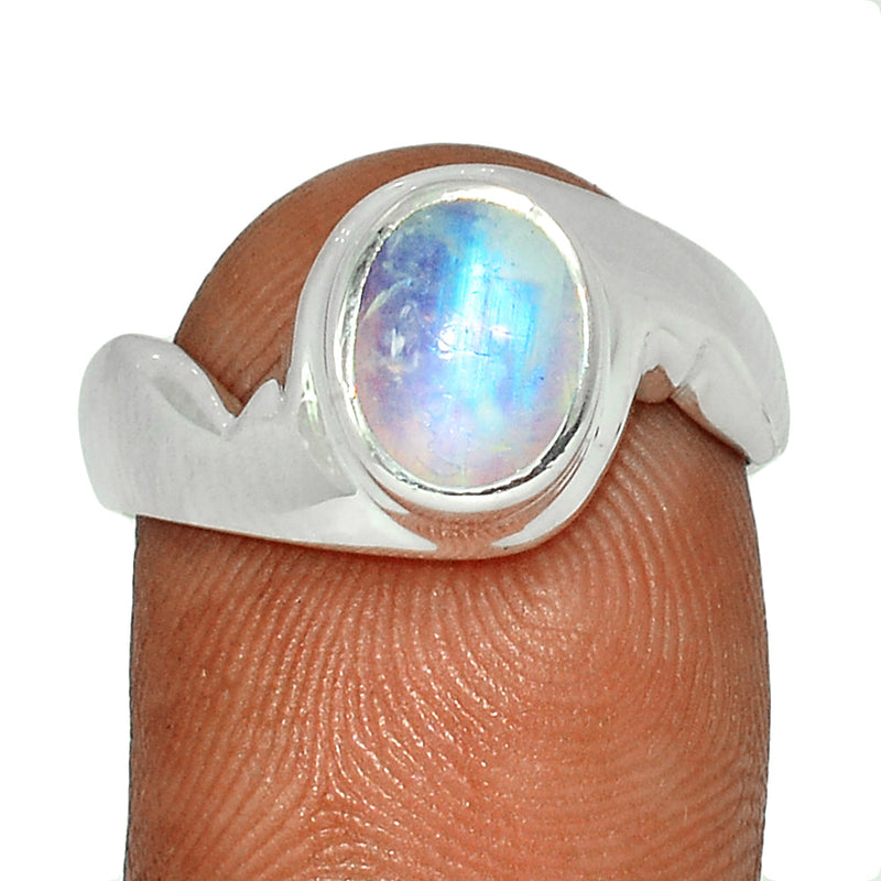 Solid - Blue Fire Moonstone Ring - BFMR3509