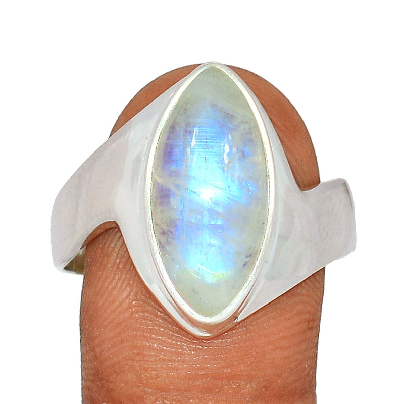 Solid - Blue Fire Moonstone Ring - BFMR3885