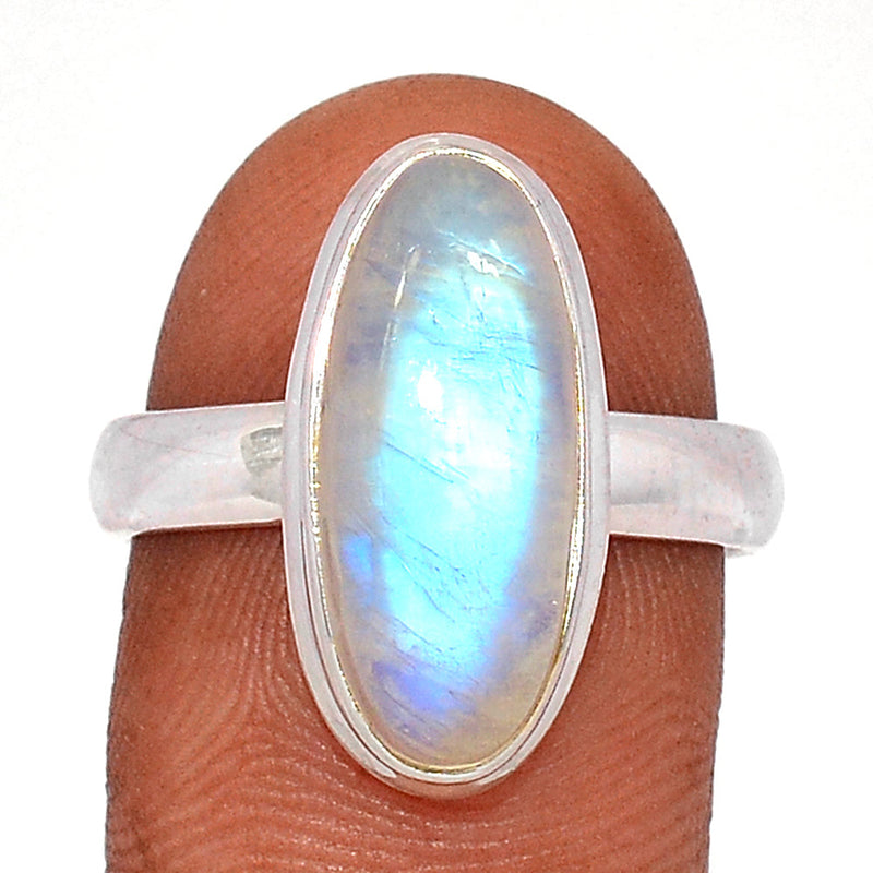 Blue Fire Moonstone Ring - BFMR4289