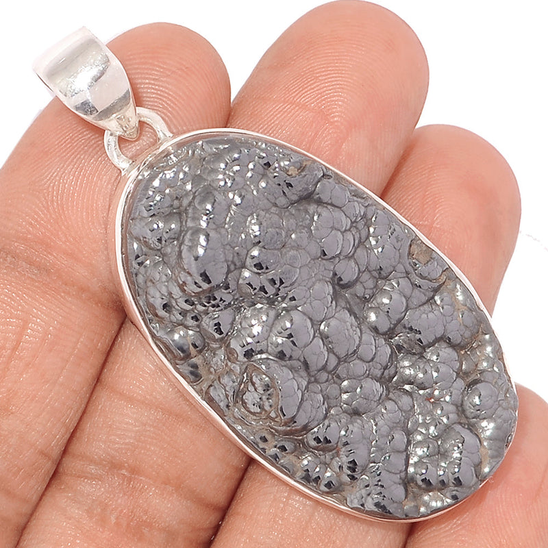 2.2" Blister Hematite Pendants - BHTP38