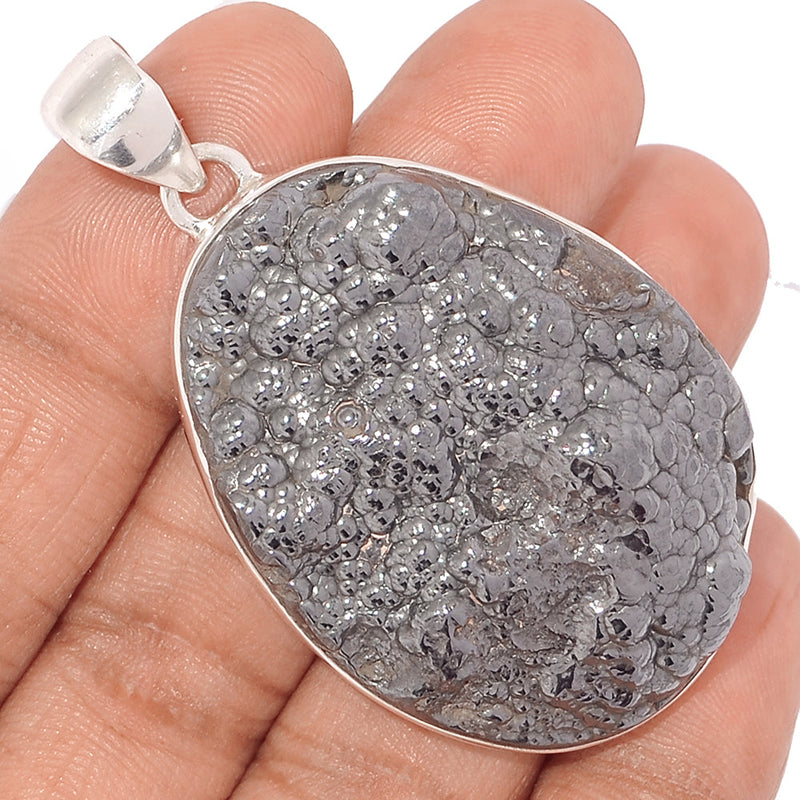 2.2" Blister Hematite Pendants - BHTP39