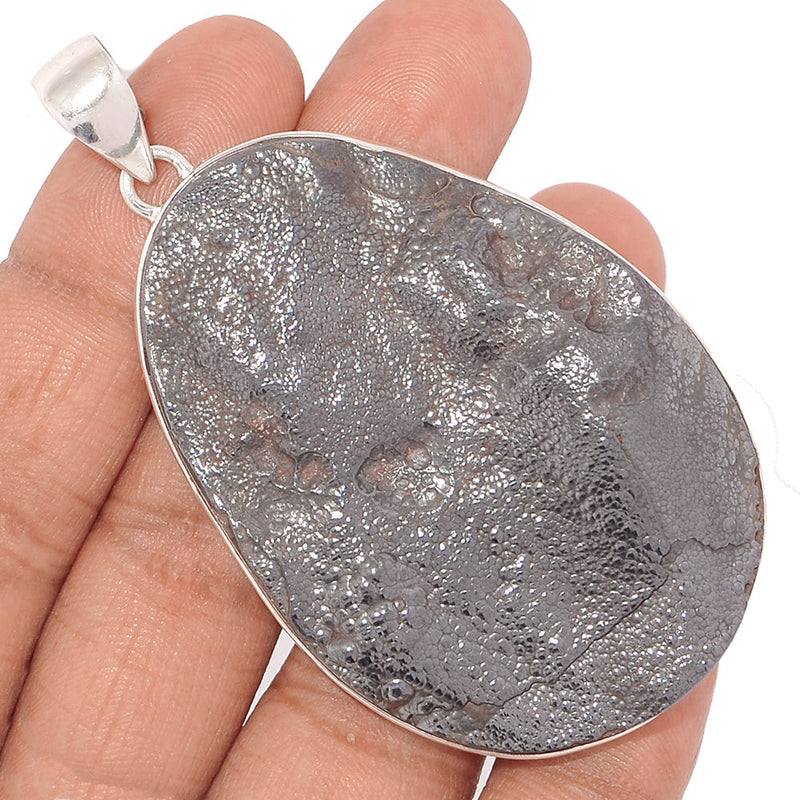 3" Blister Hematite Pendants - BHTP40