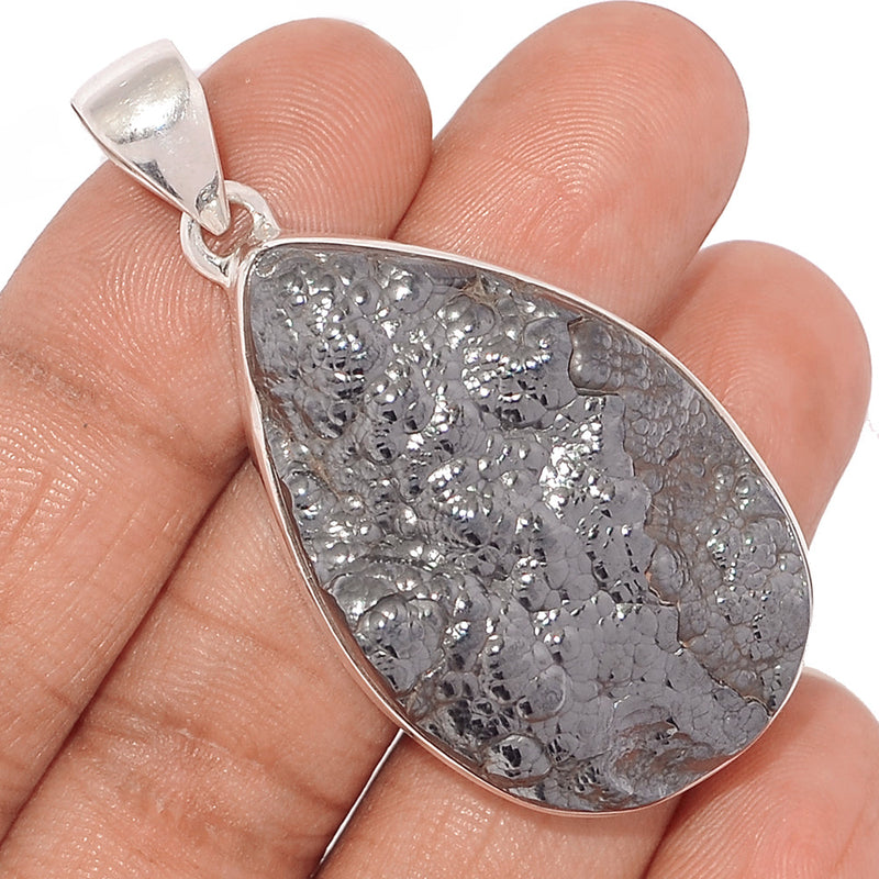 2.1" Blister Hematite Pendants - BHTP46