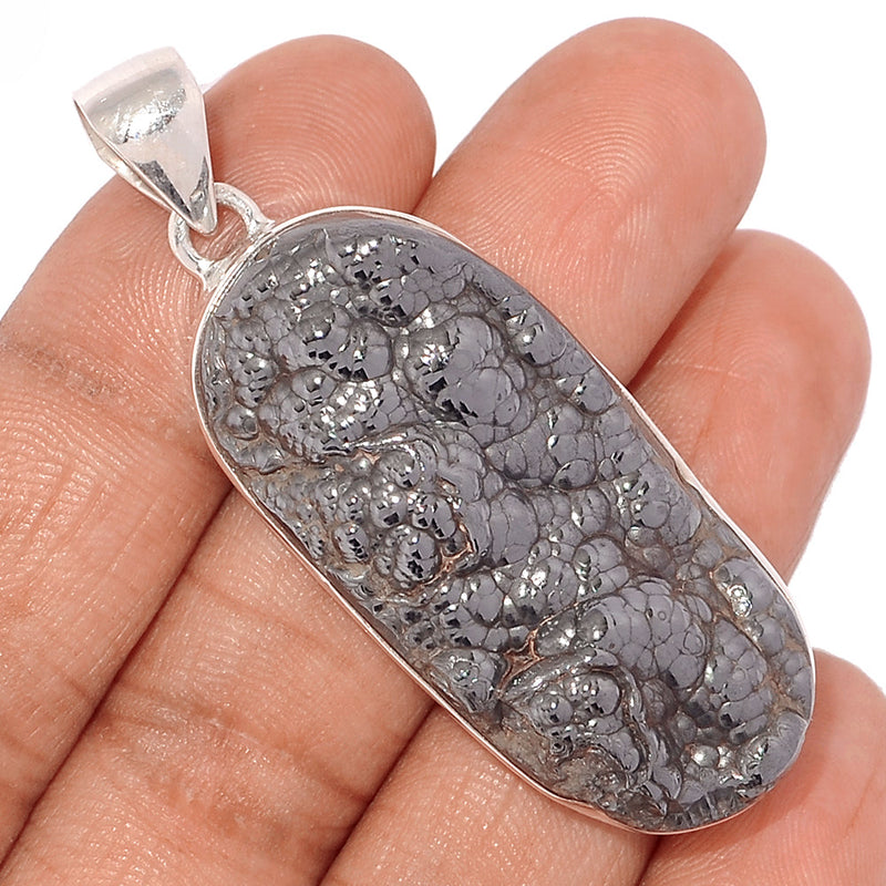 2.2" Blister Hematite Pendants - BHTP53