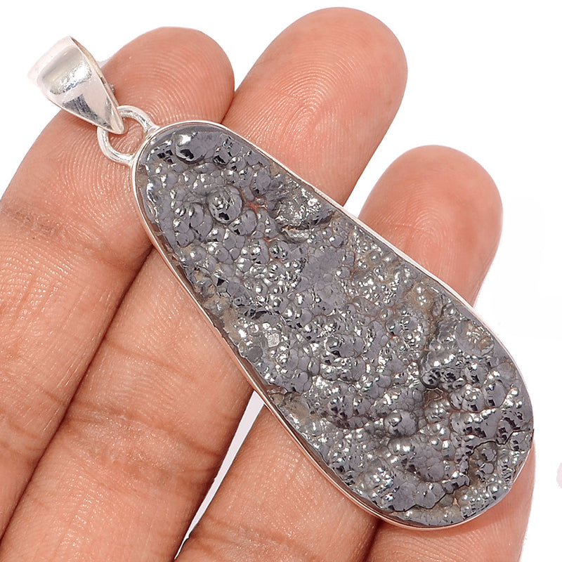 2.6" Blister Hematite Pendants - BHTP55