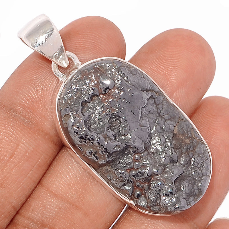 1.8" Blister Hematite Pendants - BHTP58