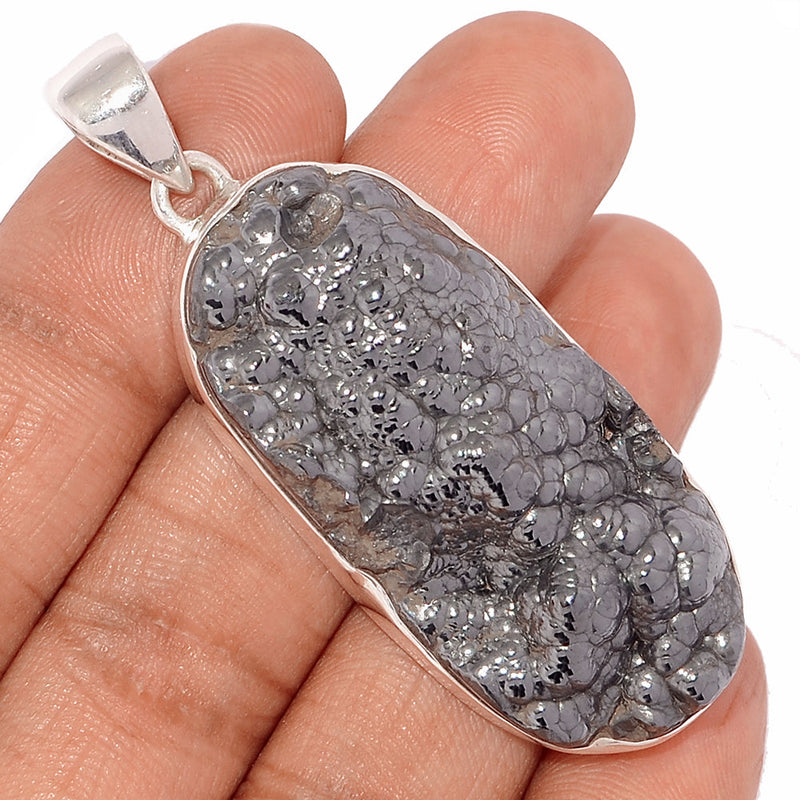2.3" Blister Hematite Pendants - BHTP60
