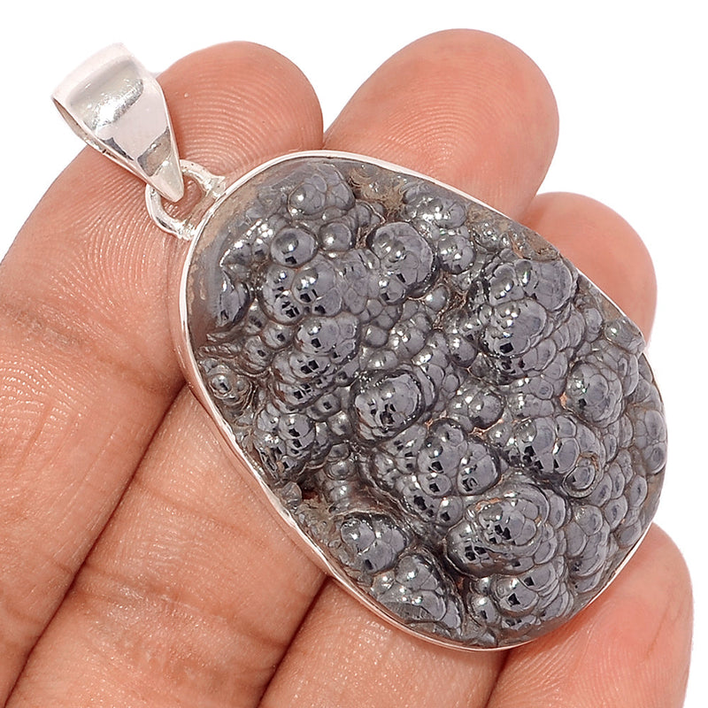 2.2" Blister Hematite Pendants - BHTP66