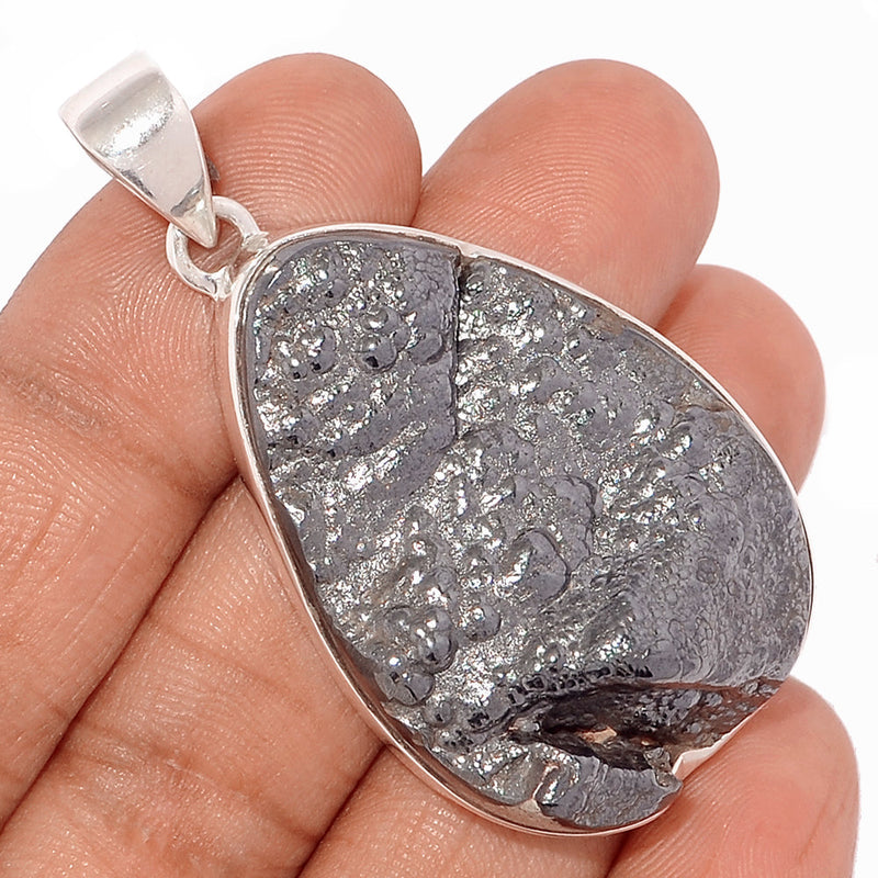 2.1" Blister Hematite Pendants - BHTP74