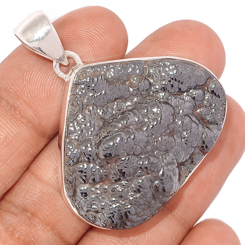 1.6" Blister Hematite Pendants - BHTP75