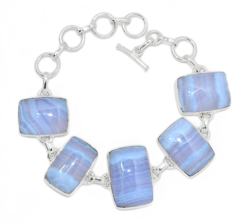 8.1" Blue Lace Agate Bracelets - BLAB101