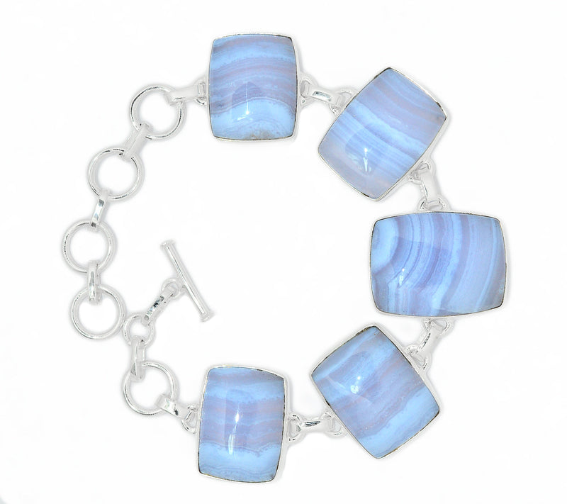 8.3" Blue Lace Agate Bracelets - BLAB103