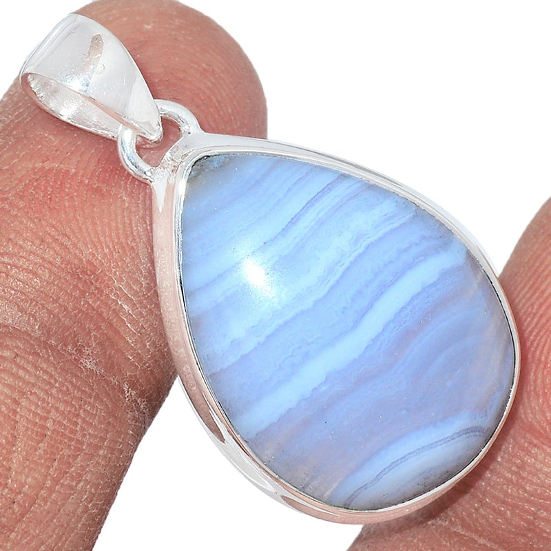 1.3" Blue Lace Agate Pendants - BLAP1721