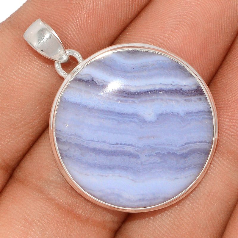 1.5" Blue Lace Agate Pendants - BLAP1820