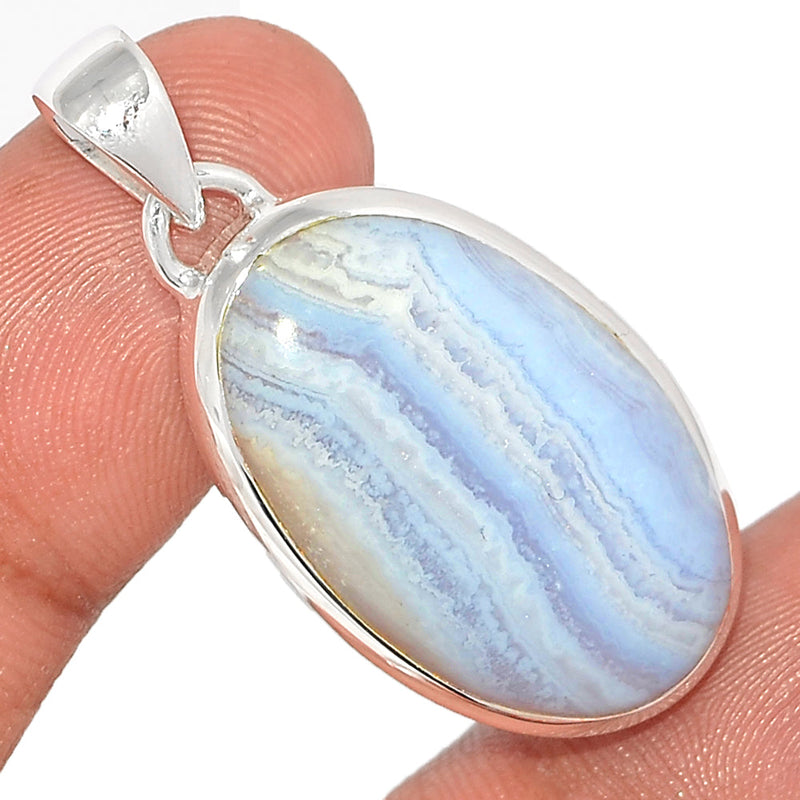 1.6" Blue Lace Agate Pendants - BLAP1917