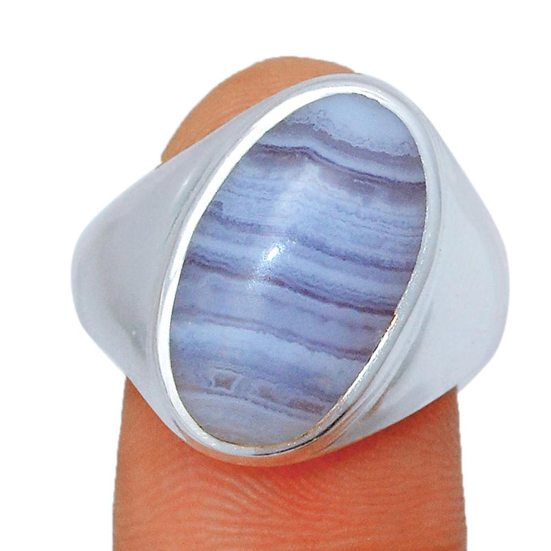 Solid - Blue Lace Agate Ring - BLAR1284