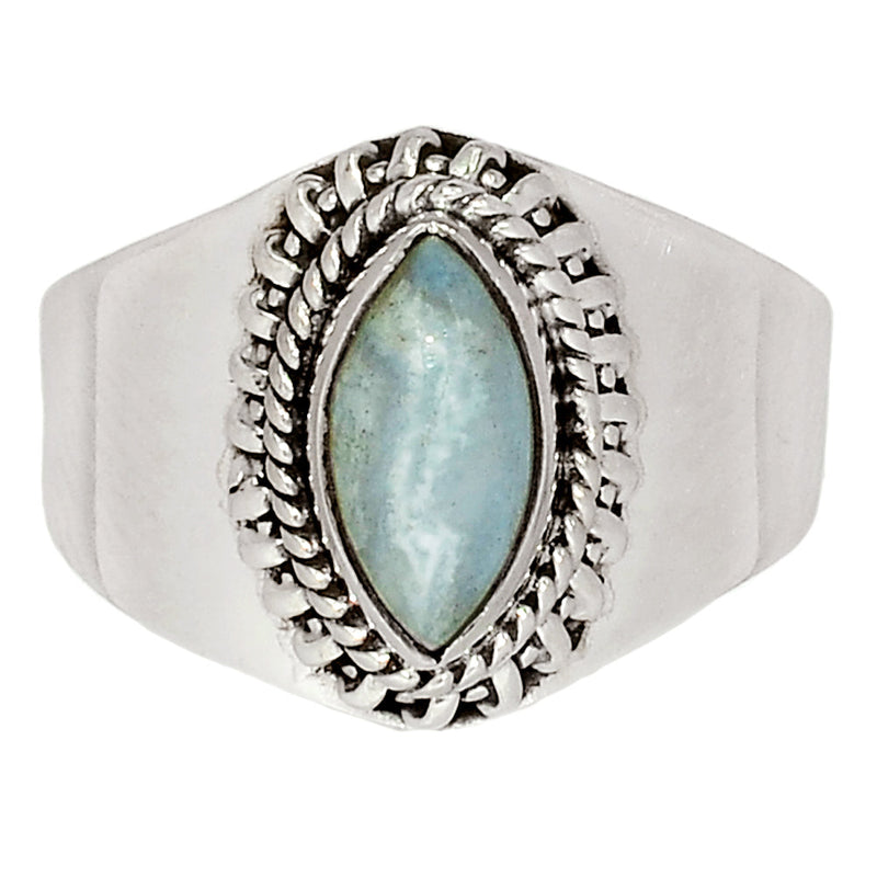 5*10 MM - Fine Filigree - Blue Lace Agate Ring - BLAR1383