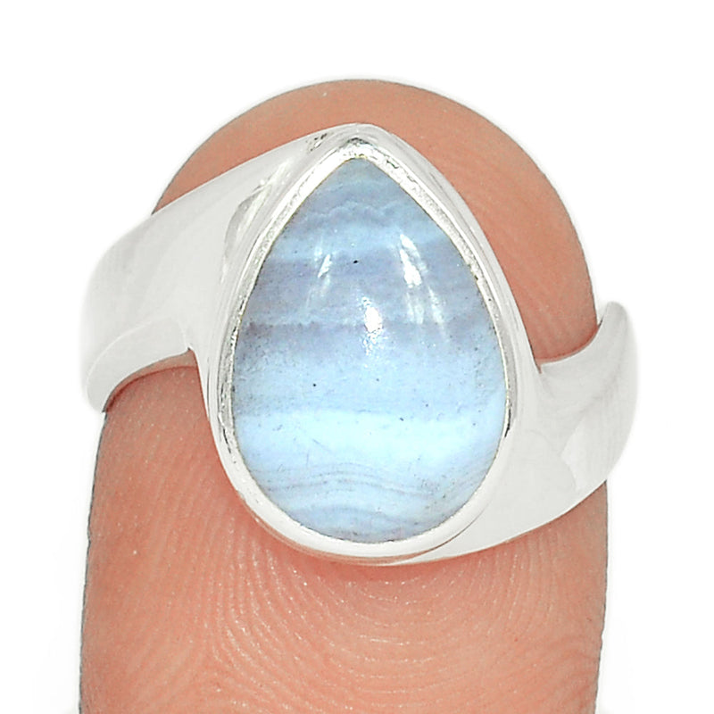 Solid - Blue Lace Agate Ring - BLAR1612