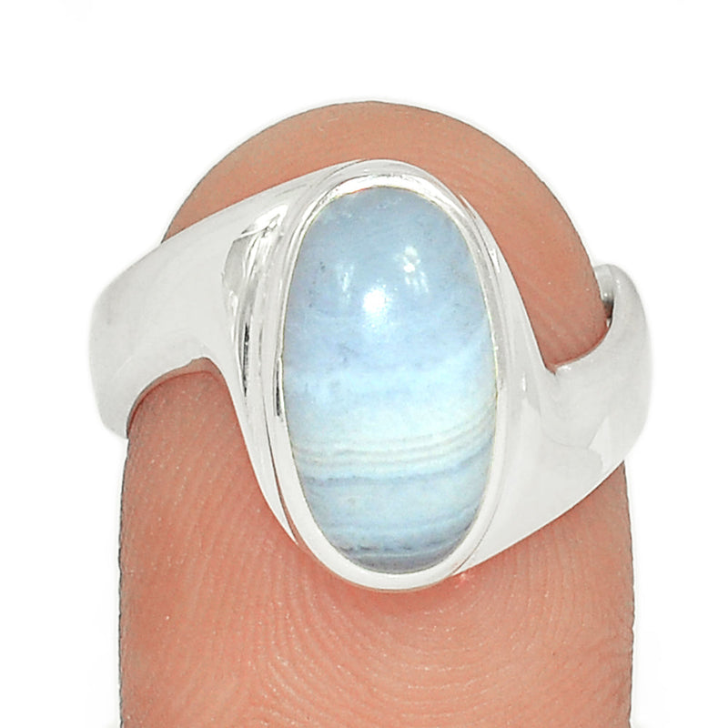 Solid - Blue Lace Agate Ring - BLAR1616