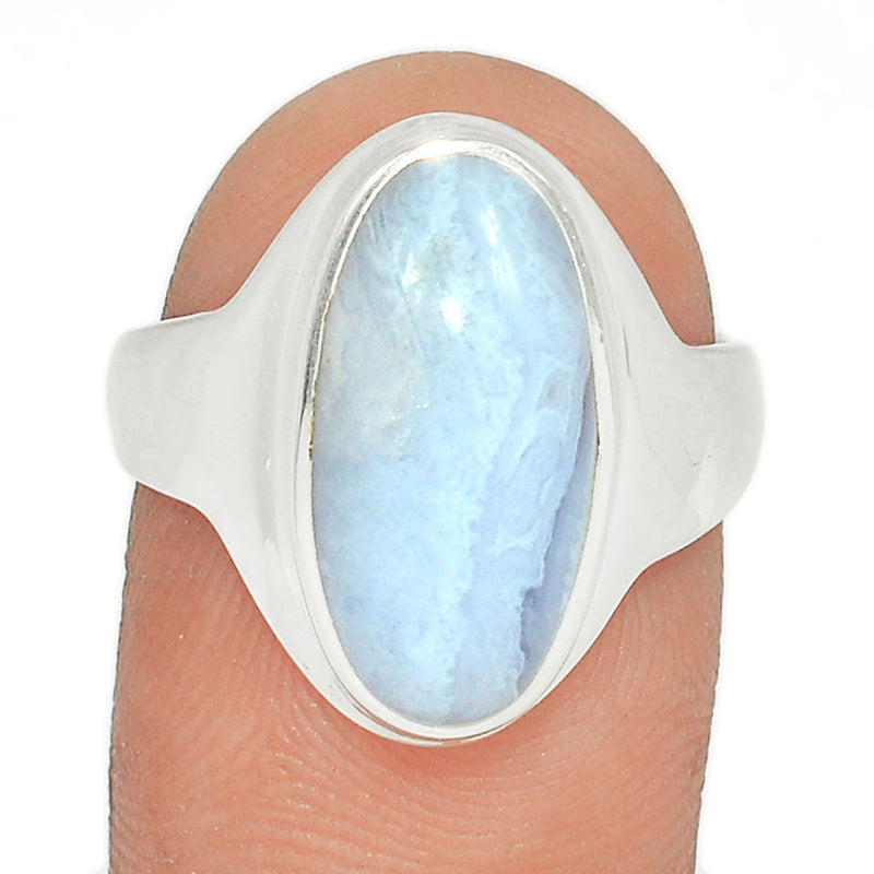 Solid - Blue Lace Agate Ring - BLAR1619