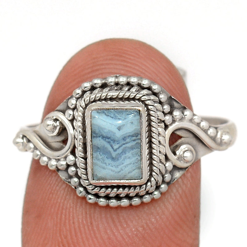 Small Filigree - Blue Lace Agate Ring - BLAR1735