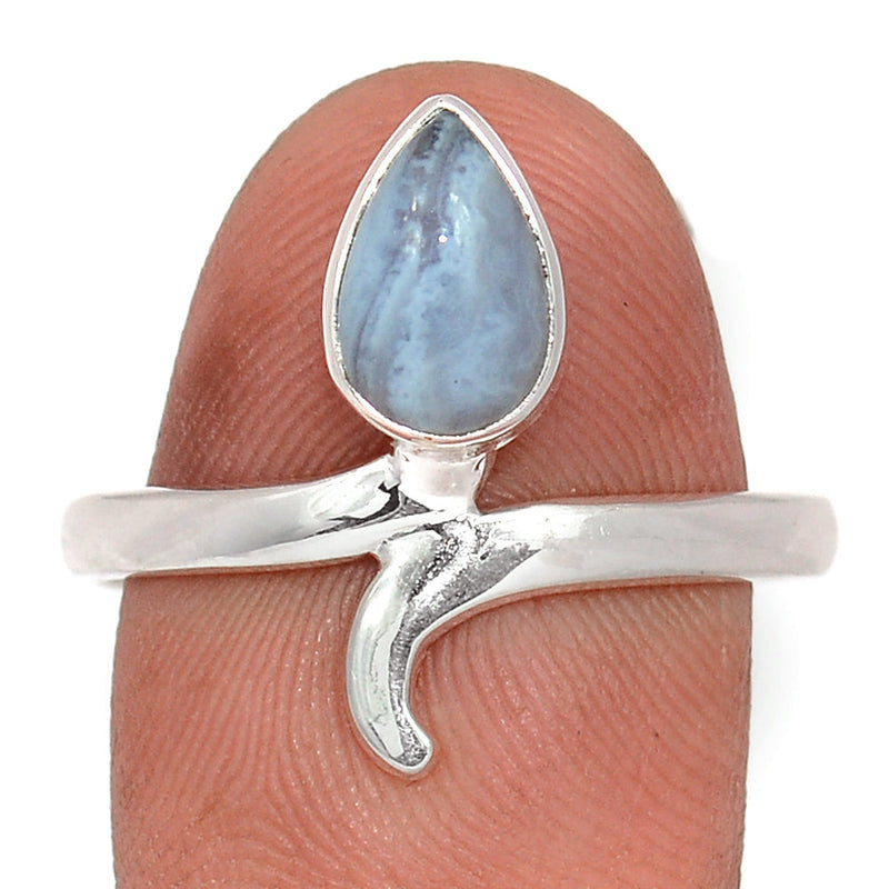 Small Plain - Blue Lace Agate Ring - BLAR1739