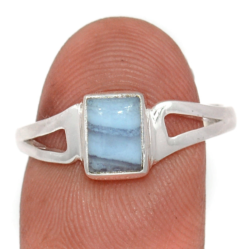 Small Plain - Blue Lace Agate Ring - BLAR1743