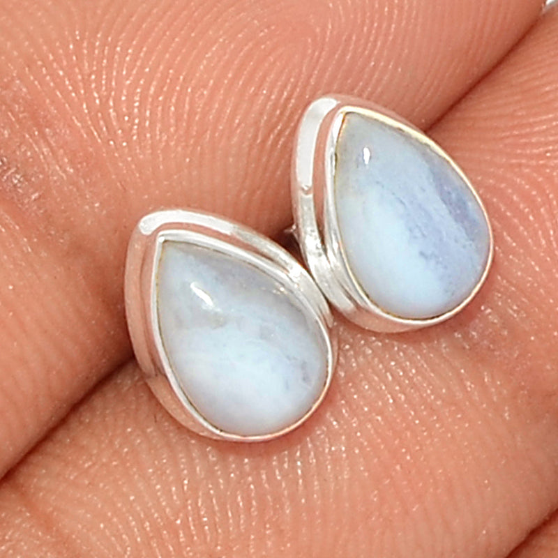 Blue Lace Agate Studs - BLAS101