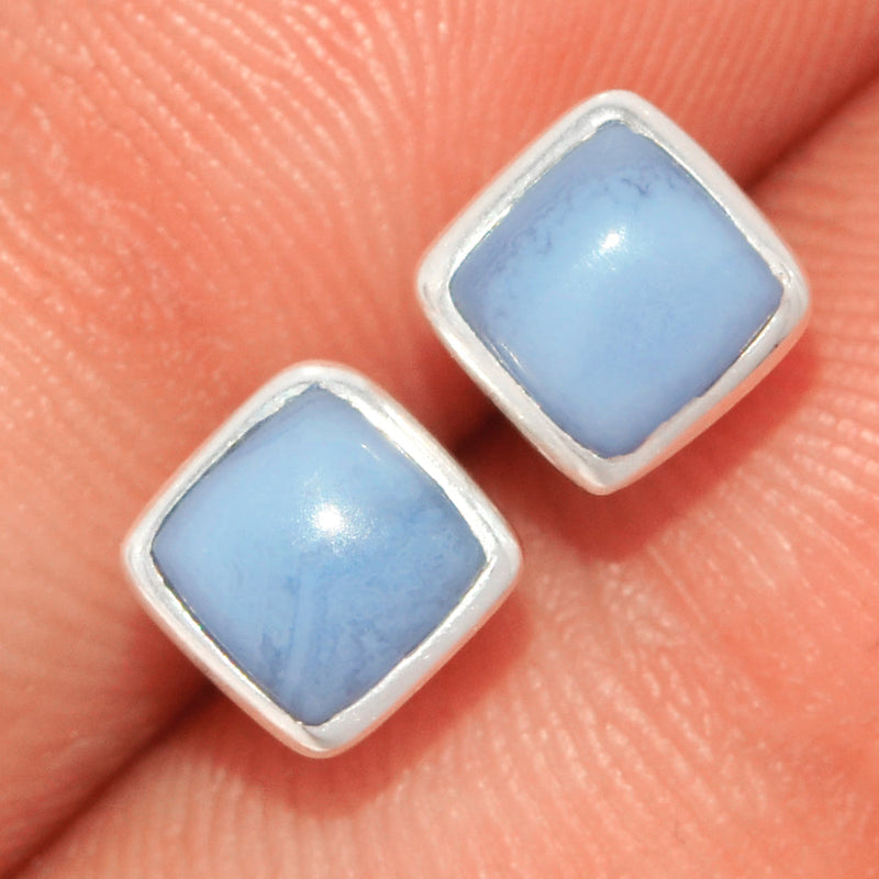 Blue Lace Agate Studs - BLAS18