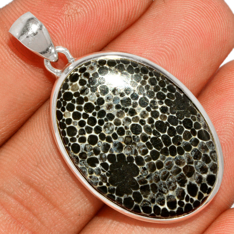 1.7" Black Coral Pendants - BLCP125