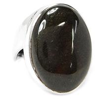 Silver Obsidian Ring - BLSR68