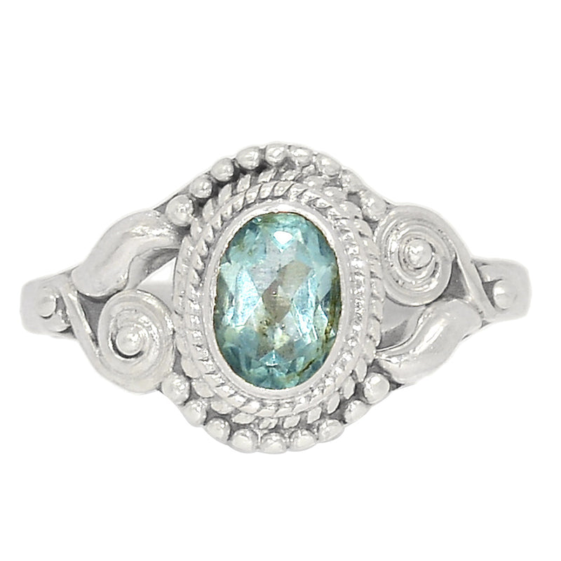 Small Filigree - Blue Topaz Ring - BLTR2253