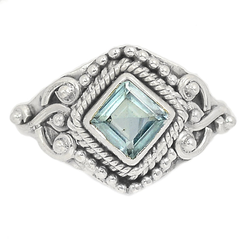 Small Filigree - Blue Topaz Ring - BLTR2265