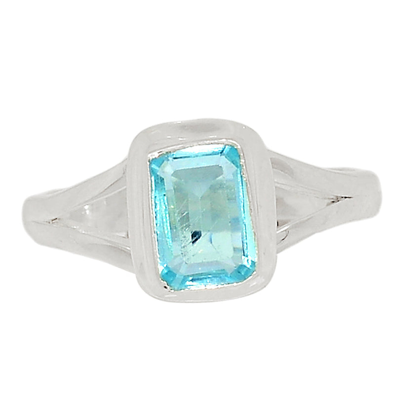 Small Plain - Blue Topaz Ring - BLTR2282