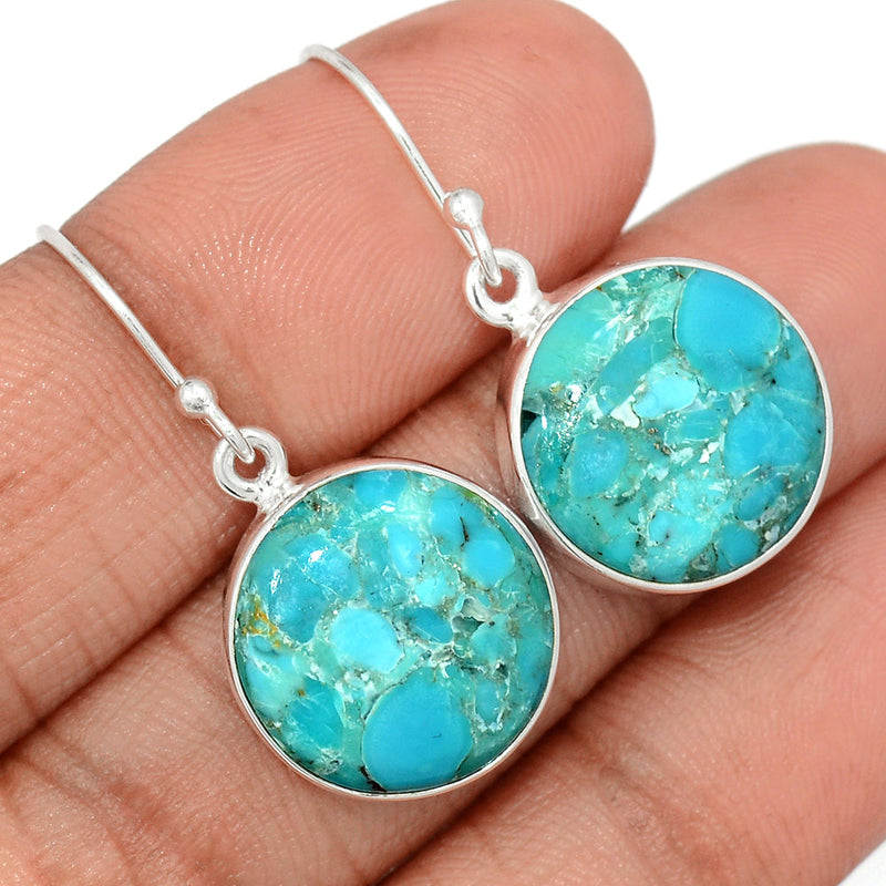 1.3" Blue Mohave Turquoise Earrings - BMTE1740