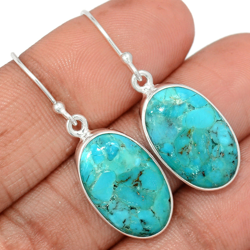 1.5" Blue Mohave Turquoise Earrings - BMTE1743