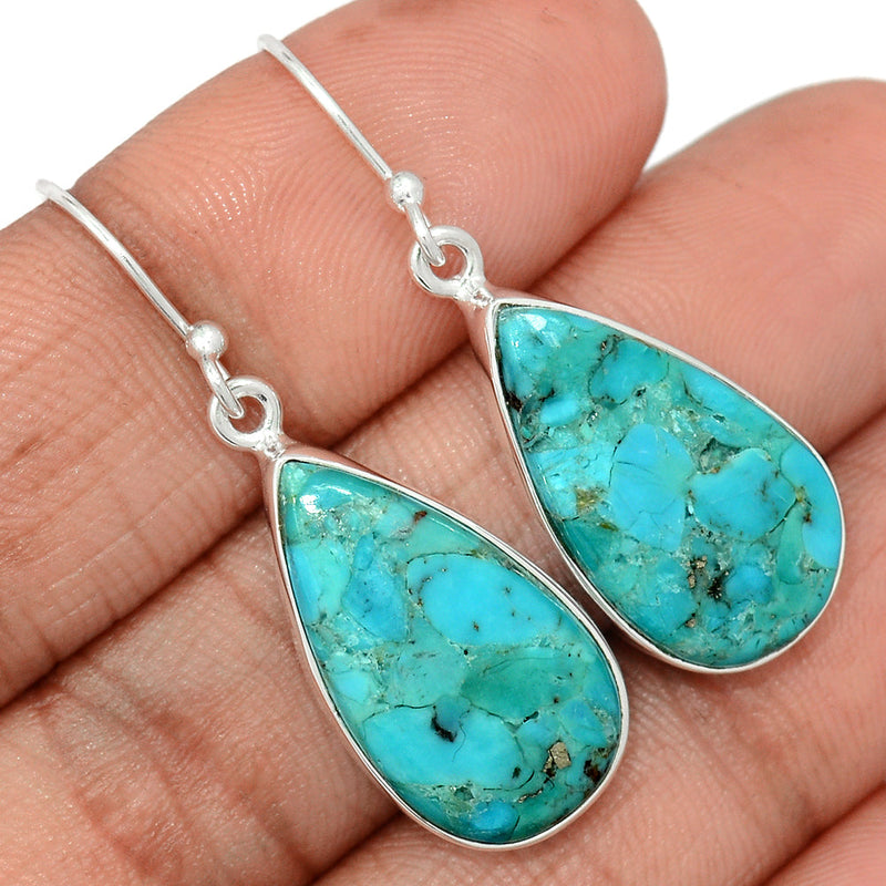 1.6" Blue Mohave Turquoise Earrings - BMTE1746