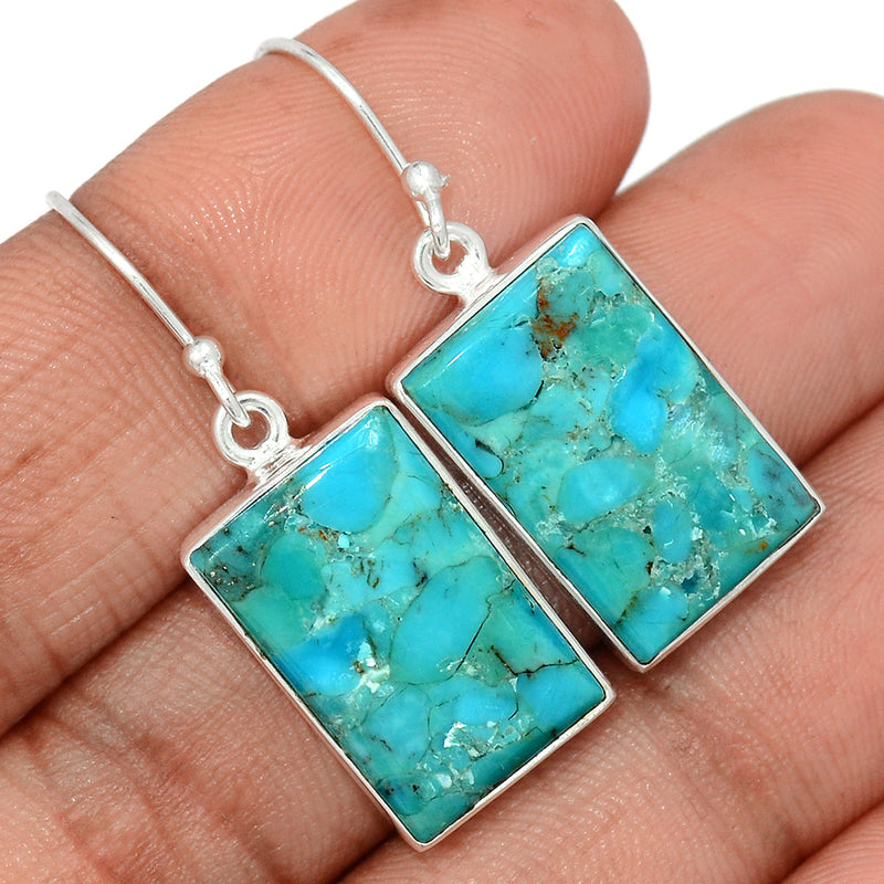 1.5" Blue Mohave Turquoise Earrings - BMTE1747