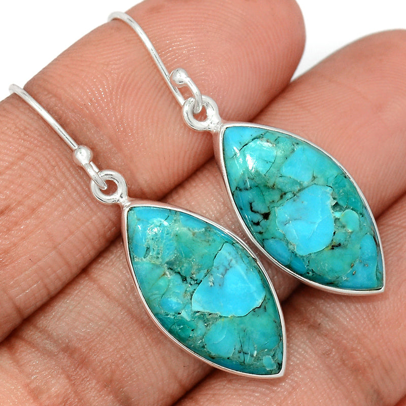 1.6" Blue Mohave Turquoise Earrings - BMTE1749